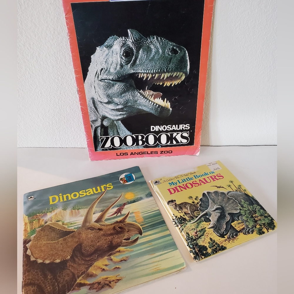 3 Dinosaurs Educational Books